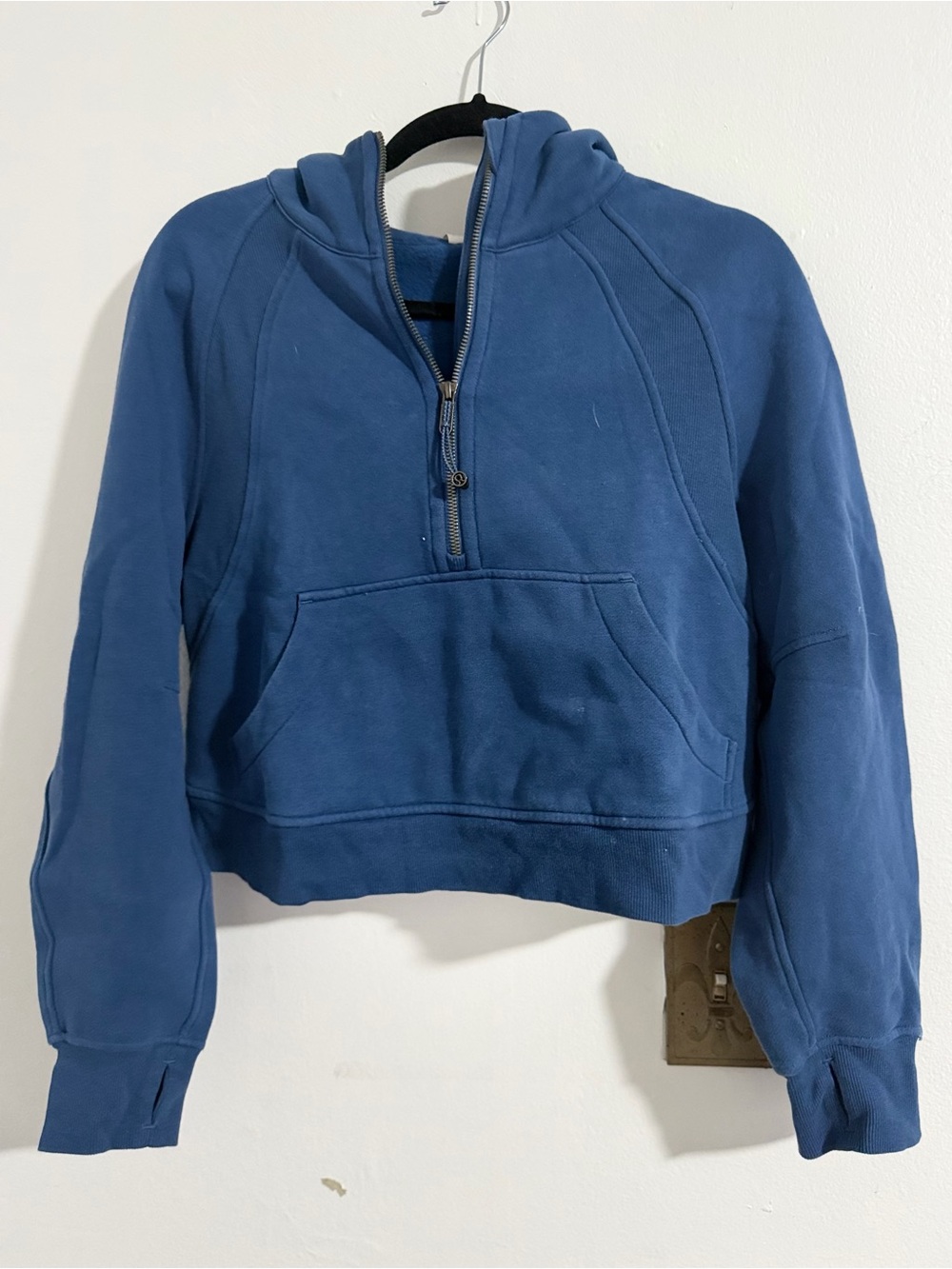 Lululemon blue oversized cropped scuba